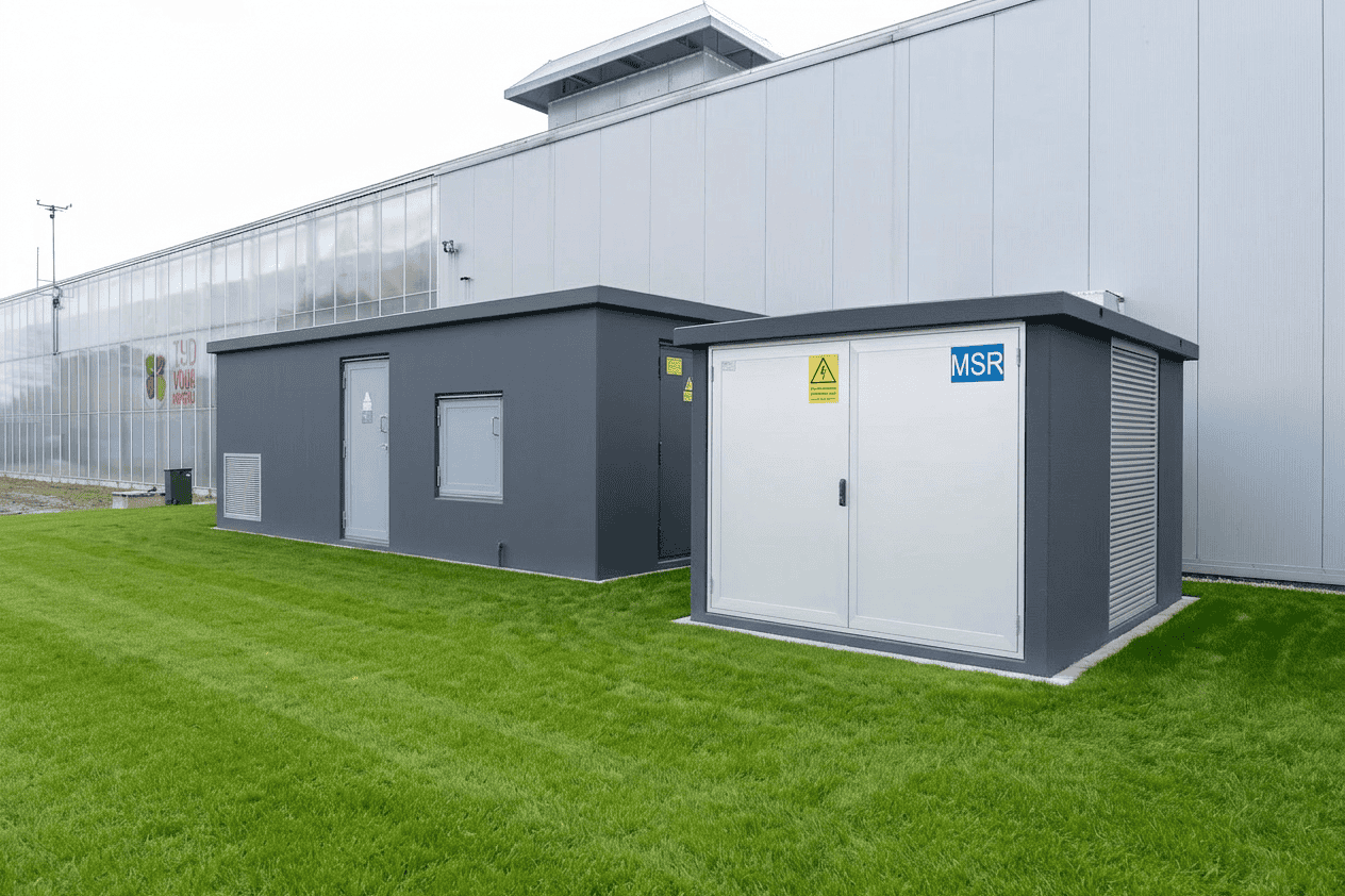 Betreedbare stations, transformatorstations, trafostations